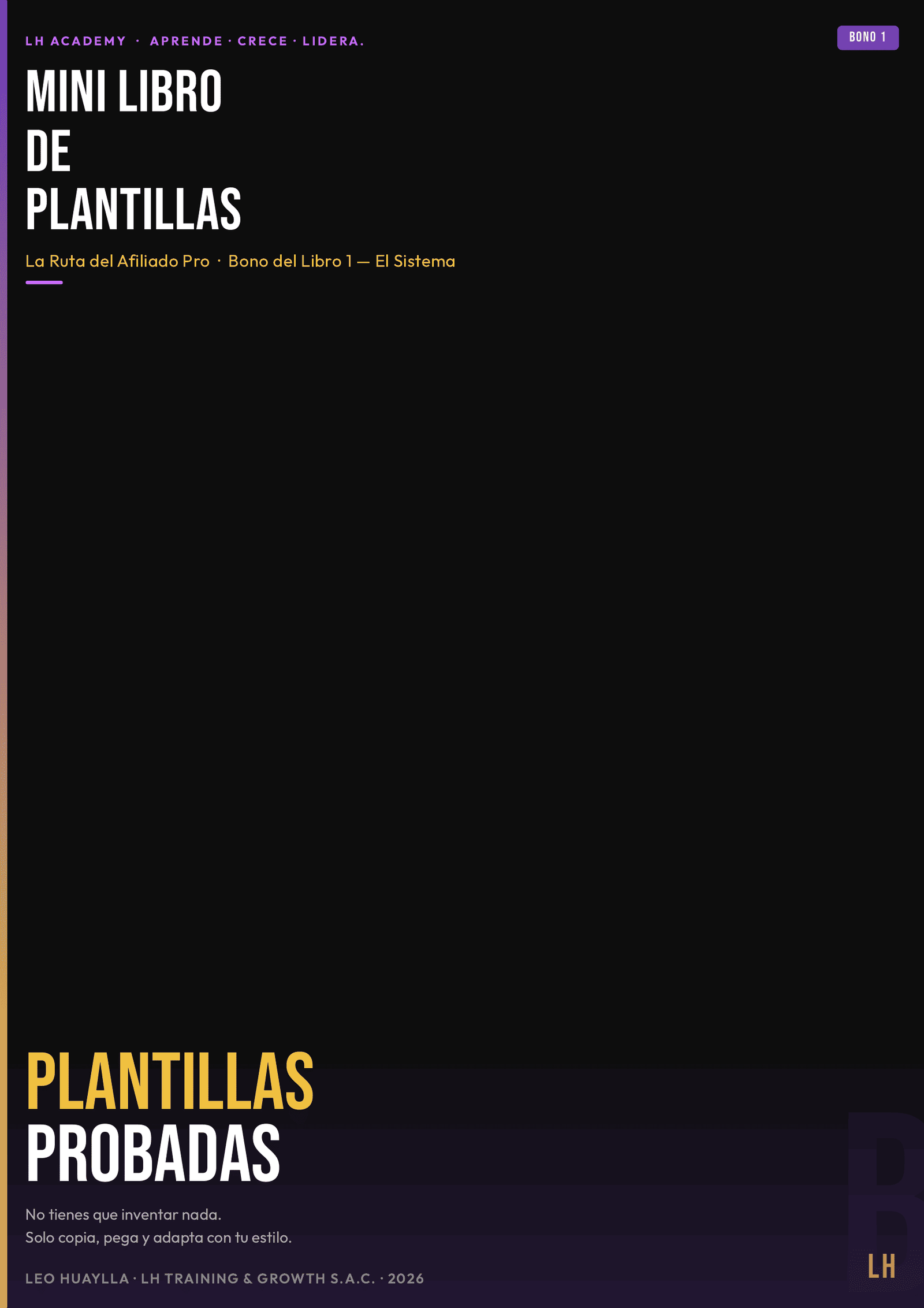 Portada del Mini Libro de Plantillas